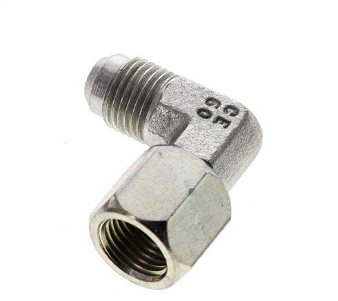 90deg JIC Angled Fitting UNF 9/16''-18 Male x Female Steel 275bar (3863.75psi)