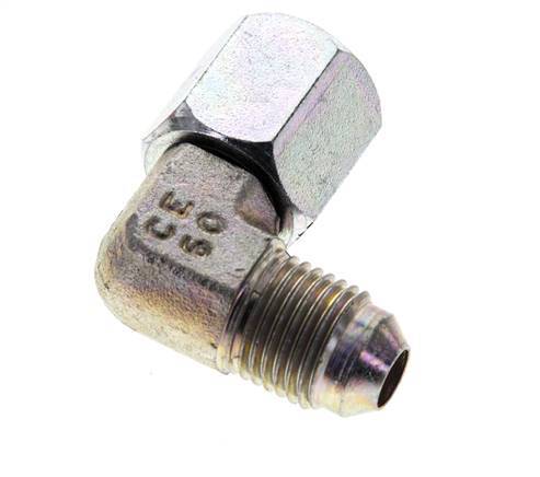 90deg JIC Angled Fitting UNF 1/2''-20 Male x Female Steel 275bar (3863.75psi)