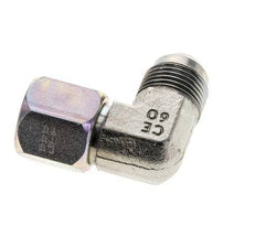 90deg JIC Angled Fitting UNF 3/4''-16 Male x Female Steel 275bar (3863.75psi)