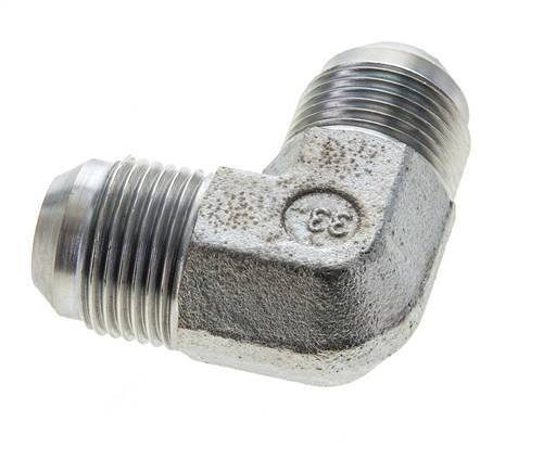 90deg JIC Angled Fitting UN 1-1/16''-12 Male Steel 350bar (4917.5psi)