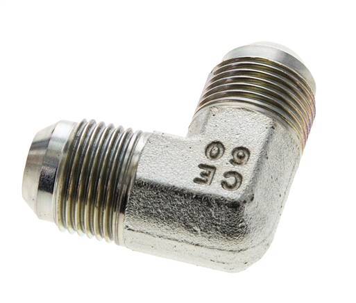 90deg JIC Angled Fitting UNF 7/8''-14 Male Steel 350bar (4917.5psi)