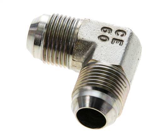 90deg JIC Angled Fitting UNF 7/8''-14 Male Steel 350bar (4917.5psi)