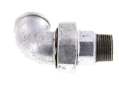 90deg Angled Connector 1'' Male R x Female Rp Cast Iron Conical Seal 25bar (351.25psi)