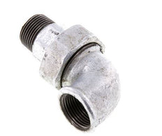 90deg Angled Connector 1'' Male R x Female Rp Cast Iron Conical Seal 25bar (351.25psi)