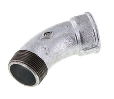 Elbow Fitting 45deg R1 1/2'' Male x Rp1 1/2'' Female Cast Iron 25bar (351.25psi)