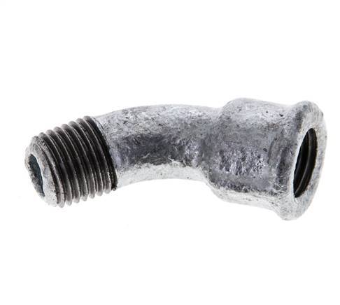 Elbow Fitting 45deg R1/4'' Male x Rp1/4'' Female Cast Iron 25bar (351.25psi) [2 Pieces]