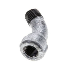 Elbow Fitting 45deg R1/4'' Male x Rp1/4'' Female Cast Iron 25bar (351.25psi) [2 Pieces]