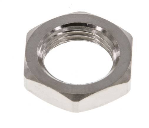 Lock Nut M12 Nickel-plated Brass [5 Pieces]