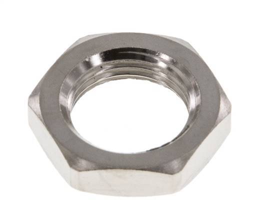 Lock Nut M12 Nickel-plated Brass [5 Pieces]