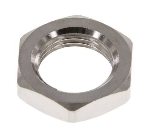 Lock Nut M12 Nickel-plated Brass [5 Pieces]