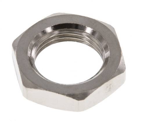Lock Nut M12 Nickel-plated Brass [5 Pieces]