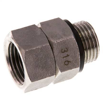 Rotary Joint G1/2'' Female x Male Hot Water Stainless Steel FKM 30bar (421.5psi)