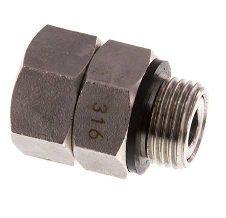 Rotary Joint G1/2'' Female x Male Hot Water Stainless Steel FKM 30bar (421.5psi)