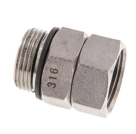 Rotary Joint G3/4'' Female x Male Hot Water Stainless Steel FKM 30bar (421.5psi)