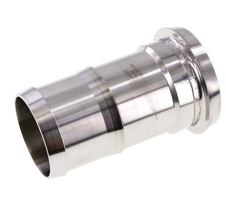 Sanitary (Dairy) Fitting 86mm Cone x 2 1/2 inch (65 mm) Hose Pillar Stainless Steel