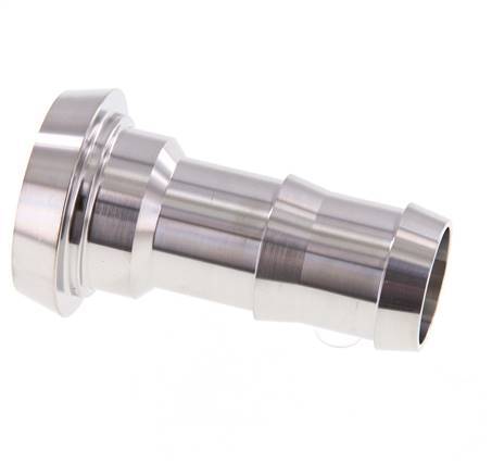 Sanitary (Dairy) Fitting 44mm Cone x 1 inch (25 mm) Hose Pillar Stainless Steel