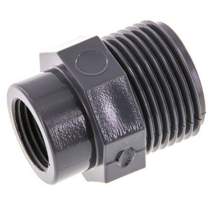Reducing Ring Rp1/2'' Female x G1'' Male PVC-U 16bar (224.8psi) EN 1452-3 [5 Pieces]