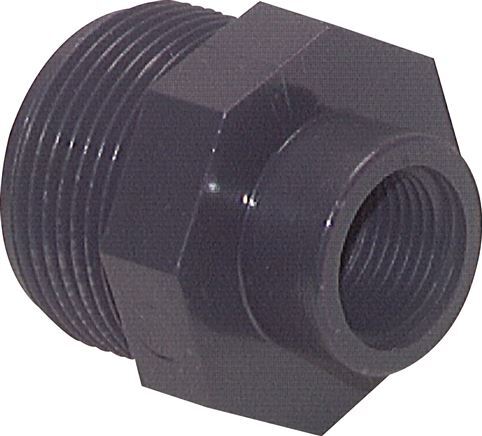 Reducing Ring Rp1 1/2'' Female x G2'' Male PVC-U 16bar (224.8psi) EN 1452-3 [2 Pieces]