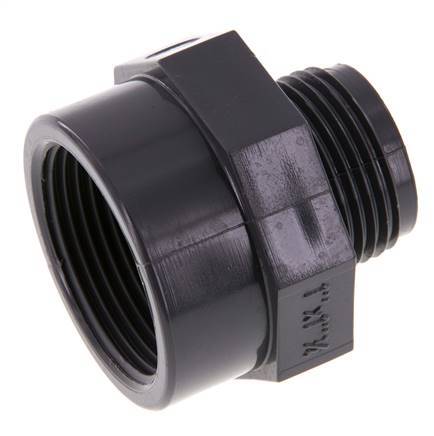 Reducing Adapter G1'' Male x Rp1 1/4'' Female PVC-U 16bar (224.8psi) EN 1452-3 [2 Pieces]