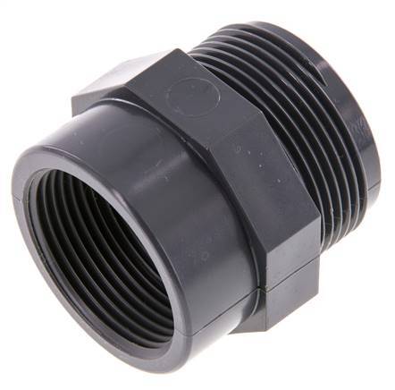 Reducing Ring Rp1 1/4'' Female x G1 1/2'' Male PVC-U 16bar (224.8psi) EN 1452-3 [2 Pieces]