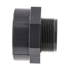 Reducing Adapter G1 1/2'' Male x Rp2'' Female PVC-U 16bar (224.8psi) EN 1452-3 [2 Pieces]