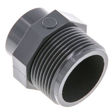 Reducing Ring Rp3/4'' Female x G1 1/4'' Male PVC-U 16bar (224.8psi) EN 1452-3 [2 Pieces]