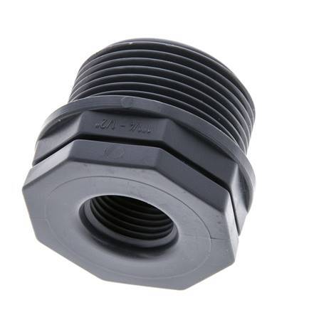 Reducing Ring G1/2'' Female x G1 1/4'' Male Polypropylene (pp) 10bar (140.5psi) FDA 46mm Hex