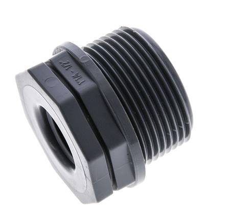 Reducing Ring G1/2'' Female x G1 1/4'' Male Polypropylene (pp) 10bar (140.5psi) FDA 46mm Hex