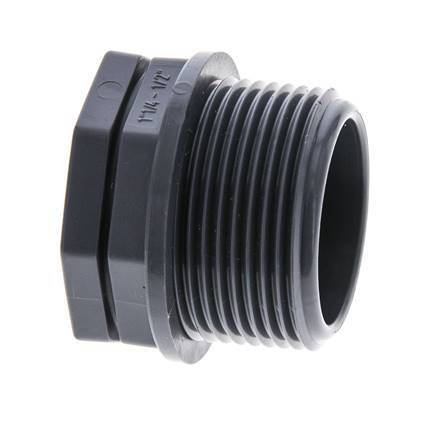 Reducing Ring G1/2'' Female x G1 1/4'' Male Polypropylene (pp) 10bar (140.5psi) FDA 46mm Hex