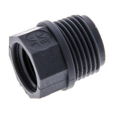Reducing Ring G1/4'' Female x G3/8'' Male Polypropylene (pp) 10bar (140.5psi) FDA 17mm Hex [2 Pieces]