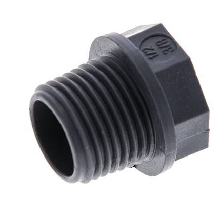 Reducing Ring G3/8'' Female x G1/2'' Male Polypropylene (pp) 10bar (140.5psi) FDA 25mm Hex [2 Pieces]