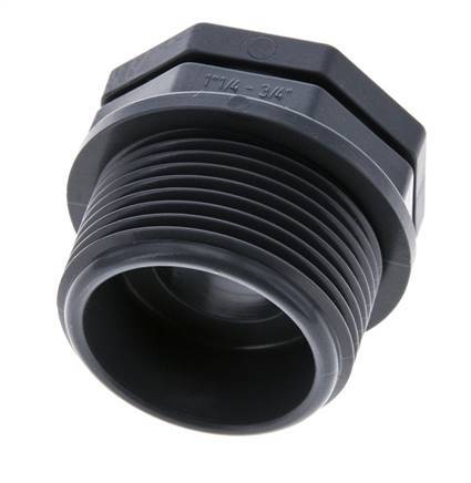 Reducing Ring G3/4'' Female x G1 1/4'' Male Polypropylene (pp) 10bar (140.5psi) FDA 46mm Hex
