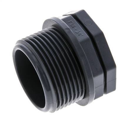 Reducing Ring G3/4'' Female x G1 1/4'' Male Polypropylene (pp) 10bar (140.5psi) FDA 46mm Hex