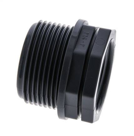 Reducing Ring G1'' Female x G1 1/4'' Male Polypropylene (pp) 10bar (140.5psi) FDA 46mm Hex