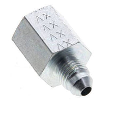 JIC Reducing Nipple G1/4'' Female x UNF 7/16''-20 Male Steel 310bar (4355.5psi) [2 Pieces]