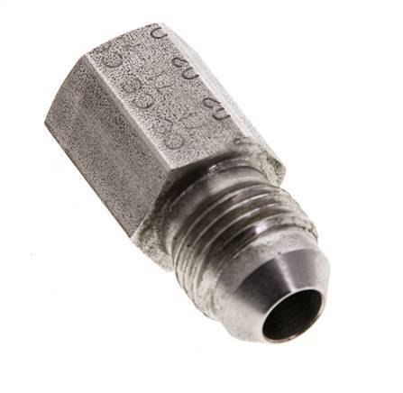 JIC Reducing Nipple G1/8'' Female x UNF 1/2''-20 Male Stainless Steel 275bar (3863.75psi)