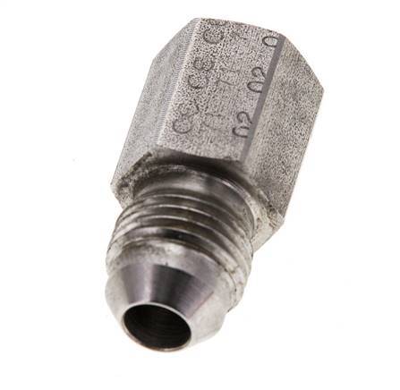JIC Reducing Nipple G1/8'' Female x UNF 1/2''-20 Male Stainless Steel 275bar (3863.75psi)