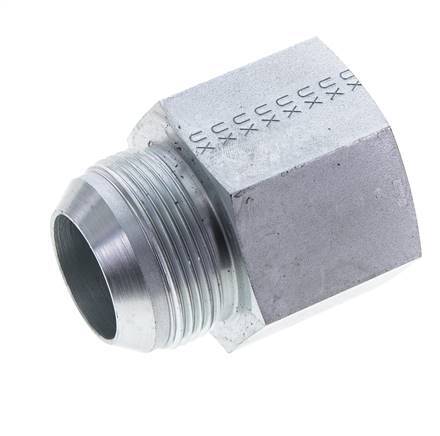 JIC Reducing Nipple G1 1/4'' Female x UN 1-5/8''-12 Male Steel 140bar (1967.0psi)