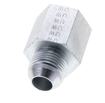 JIC Reducing Nipple UNF 7/8''-14 Male x 1/2'' NPT Female Steel 210bar (2950.5psi)