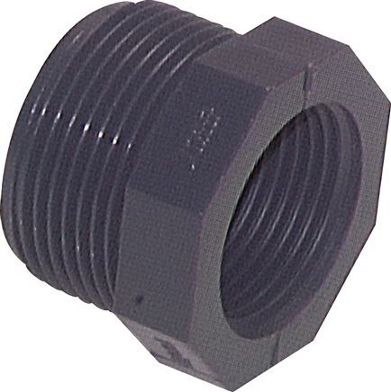Reducing Ring Rp1 1/4'' Female x G1 1/4'' Male PVC-U 16bar (224.8psi) EN 1452-3 [2 Pieces]