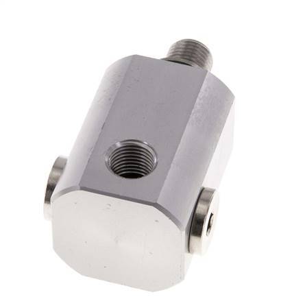 4-way Rotary Joint G1/4'' Aluminium NBR 10bar (140.5psi)