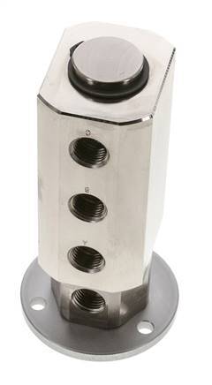 Rotary Joint 3-way G1/4'' Female Nickel-plated Brass PUR 12bar (168.60000000000002psi)
