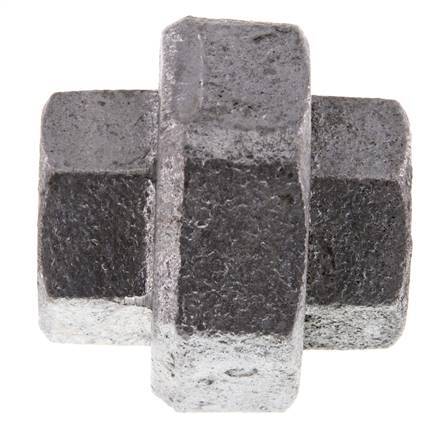 Union Straight Connector Rp3/4'' Female Cast Iron Flat Seal 25bar (351.25psi)