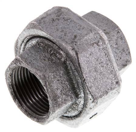 Union Straight Connector Rp3/4'' Female Cast Iron Flat Seal 25bar (351.25psi)