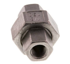 Union Straight Connector Rp1/8'' Female Stainless Steel Flat Seal PTFE 16bar (224.8psi)