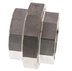 Union Straight Connector Rp2 1/2'' Female Stainless Steel Flat Seal PTFE 16bar (224.8psi)