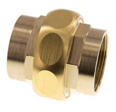 Union Straight Connector Rp1 1/2'' Female Brass Flat Seal Centellen 16bar (224.8psi)
