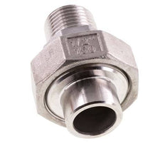 Union Straight Connector R1/2'' Male x 21.3mm Weld End Stainless Steel Conical Seal 16bar (224.8psi)