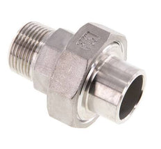 Union Straight Connector R3/4'' Male x 26.9mm Weld End Stainless Steel Conical Seal 16bar (224.8psi)