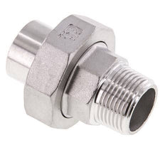 Union Straight Connector R3/4'' Male x 26.9mm Weld End Stainless Steel Flat Seal PTFE 16bar (224.8psi)
